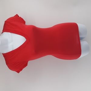 rue21 pink/red thin shirt